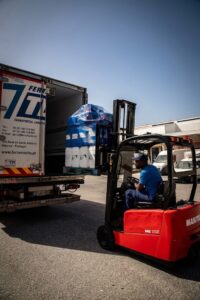 Truck offloading
